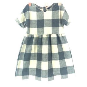 GapKids Green and Khaki Checkered Dress Size 3